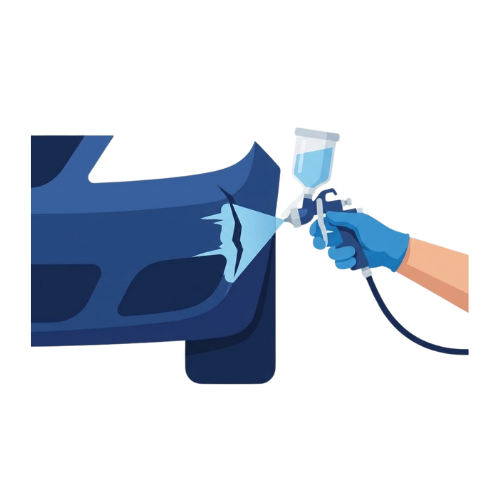 Deep minor paint breaks